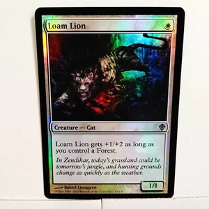 LOAM LION -- (FOIL) --- MTG -- WORLDWAKE --- NM - Picture 1 of 1