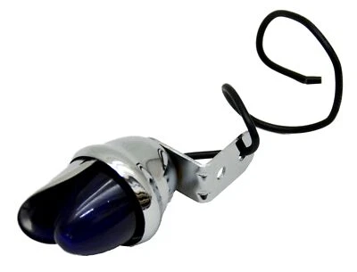Mini lente auxiliar incandescente azul claro 1 bombilla cromada con visor GG#82771 cada una Foto 1 de 4