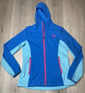 The North Face Jacket Windbreaker Womens Medium Blue Lightweight Hood Hiking - Picture 1 of 14