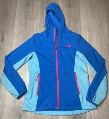 The North Face Jacket Windbreaker Womens Medium Blue Lightweight Hood Hiking - Image 1 of 4
