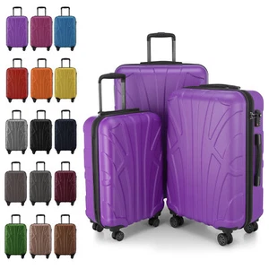 Suitline - Juego de 3 maletas trolley maleta con ruedas maleta rígida  - Imagen 1 de 86