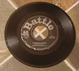 45 RPM Latin Soul By Mongo Santamaria, "Watermelon Man" on Battle - Picture 1 of 2