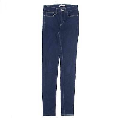 LEVI'S Jeans Dimagranti Blu Denim Slim Skinny Donna W27 L34 • 24.18€