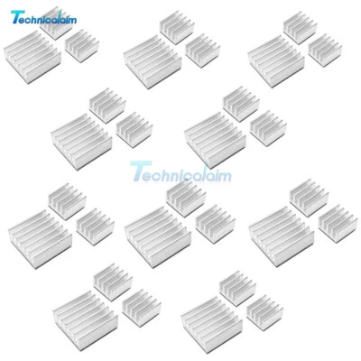 10Set 30Stück Aluminum Heatsink Kühler Kit Für Kühlung Raspberry Pi. - Bild 1 von 4