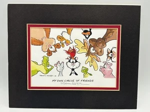 Robert Marble Pencil Signed Lithograph Print 8x10 My Own Circle Of Friends - Picture 1 of 12
