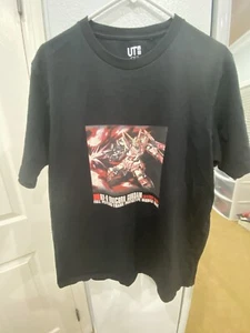 NWT UNIQLO Gundam 40th Anniversary Gunpla RX-0 Unicorn Large Shirt Black - Picture 1 of 4