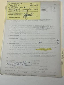 Contrato de concierto Quicksand 1993 Pittsburgh PA - Imagen 1 de 1