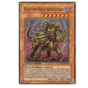 Phantom Beast Rock-Lizard FOTB-ENSE1 Limitado Súper Raro HP/DAM Yu-Gi-Oh! - Imagen 1 de 1