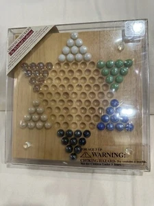 VINTAGE Woodfield COLLECTION CHINESE CHECKERS wooden New Sealed - Picture 1 of 12