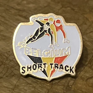 Alfiler olímpico de pista corta de Bélgica ~ sin fecha - Imagen 1 de 9