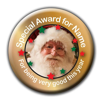 BONGO BADGES PERSONALISED FATHER CHRISTMAS STOCKING FILLER GIFT PRESENT BADGES/MAGNET/MIRROR