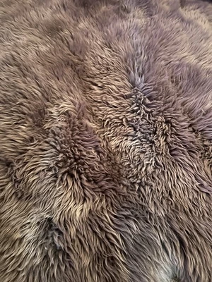 Alfombra de piel de oveja genuina - Alfombra cuádruple topo - Alfombra grande de piel de oveja australiana 74"x46" Foto 1 de 4