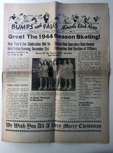 Vintage 1943 Bumps and Falls Mineola Roller Ring News Magazine Long Island N.Y. - Picture 1 of 3