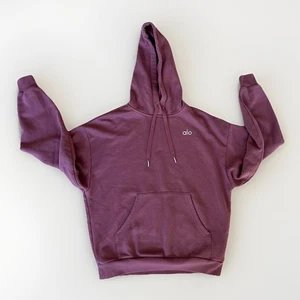 Alo Yoga Trufflr Burgundy Athletic Workout Hoodie Xtra Small Worn Once - Picture 1 of 3