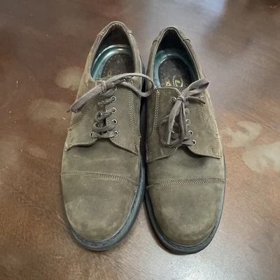 Zapatos cómodos DEXTER para hombre 8,5 M marrón con cordones gamuza cuero EE. UU. Foto 1 de 4