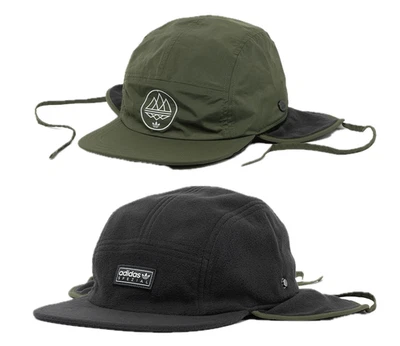 adidas SPEZIAL Originals Retro Trefoil Reversible Hat 2 in 1 Cap Fleece Earflaps - Image 1 of 4