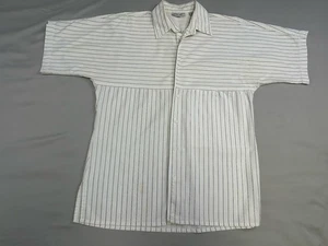 Vintage Members Only Cotton Striped Shirt Mens M - Picture 1 of 8