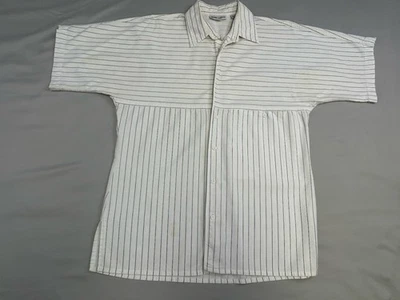 Vintage Members Only Cotton Striped Shirt Mens M - Image 1 of 4