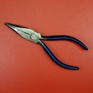 Craftsman 45102 6" Needle Nose Pliers w/ Side Cutter Blue Handle USA - Bild 1 von 9