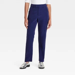 Women's High-Rise Stovepipe Trousers - A New Day™ Blue 4 - Picture 1 of 1