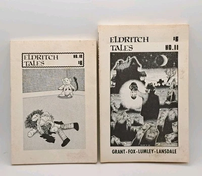 Eldritch Tales #10 & 11 Crispin Burnham 1984/85 Weird Tales Lovecraft Tradition - Image 1 of 4
