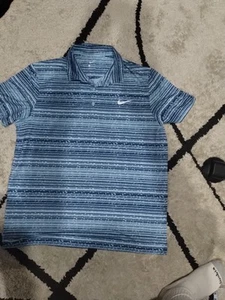 The Nike Polo Dri-Fit Size Extra Large Blue And Light Blue - Picture 1 of 6
