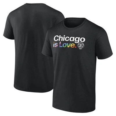 Men's  Black Chicago Sky City Pride T-Shirt - Image 1 of 3