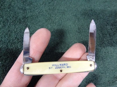Vintage CAMCO 3 1/8" 2-Blade PEN Pocketknife Advertising Hillyard St. Joseph MO - Image 1 of 4