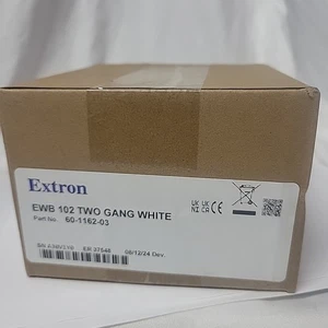 Extron EWB 102 Two Gang White Series External Wall Boxes/ 60-1162-03 - Picture 1 of 9
