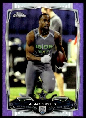 2014 Topps Chrome #136 Ahmad Dixon Purple Refractors - Image 1 of 2
