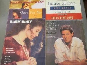 AMY GRANT Baby Baby Sheet Music Lot 6pc VINCE Gill Amy Grant House of Love - Picture 1 of 8