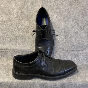 Florsheim Schuhe Herren 10D schwarz Kappe Zehe Memory Foam belüftete Innensohle - Bild 1 von 12