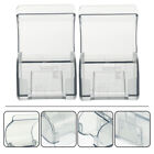 2 Pcs Storage Box Holder with 2pcs Abs for Bathroom
