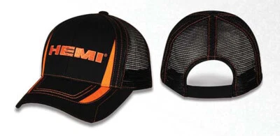 2019 Checkered Flag Sports Dodge Hemi Black/Orange Hat FREE SHIP!