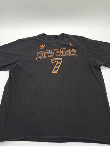 New York Knicks Shirt Mens 2XL Adidas Black Nba..T179 Cover