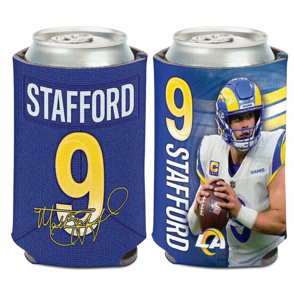 MATTHEW STAFFORD #9 LOS ANGELES RAMS KADDY KOOZIE SOPORTE PARA LATAS NUEVO WINCRAFT 👀 Foto 1 de 1