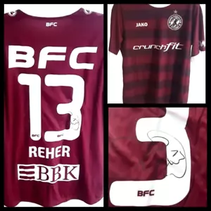 Orig. Matchworn Autogramm Trikot BFC Dynamo Chris Reher Berliner Pokal Fußball - Bild 1 von 8