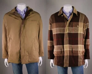 Polo Ralph Lauren Vintage Reversible Wool-Alpaca-Cotton Barn Coat Jacket~ L - Picture 1 of 11