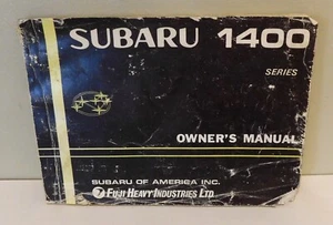Subaru 1400 Factory Owner's Manual 1970's 7212M-3 - Picture 1 of 3