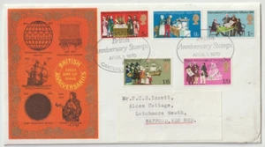 1/4/1970 UK GB FDC - General Anniversaries - 5 Anniversaries ~Canterbury Special - Picture 1 of 2