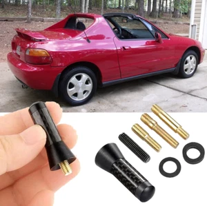 FOR Honda Civic del Sol 93-97 1.4" Short Carbon Antenna Radio AM/FM Screw - Picture 1 of 14