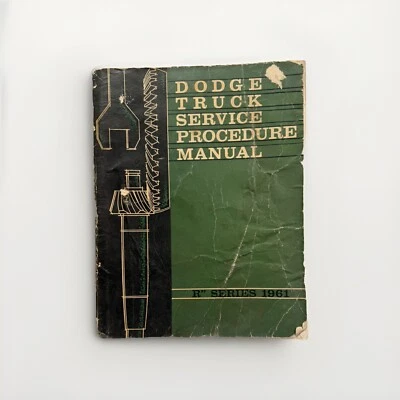 Camioneta pick-up Dodge D-100 D-200 1961 OEM taller servicio reparación manual guía del motor Foto 1 de 4