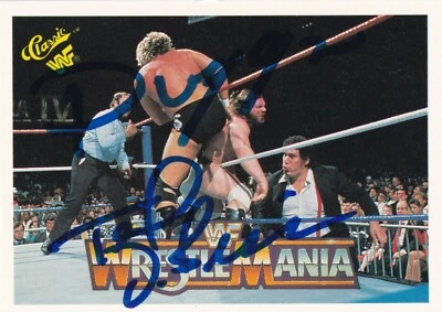 Hacksaw Jim Duggan & Ted DiBiase Signed 1990 Classic WWF Wrestlemania Card #58 - Image 1 of 4