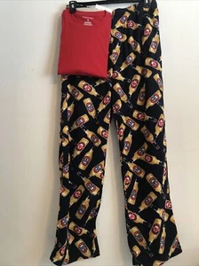 SONOMA LAGER BIERE 2 STCK. HERREN PYJAMA SET FLEECE Marineblau/Rot Medium Ret$ 40 (5 Hmbx-82) - Bild 1 von 8