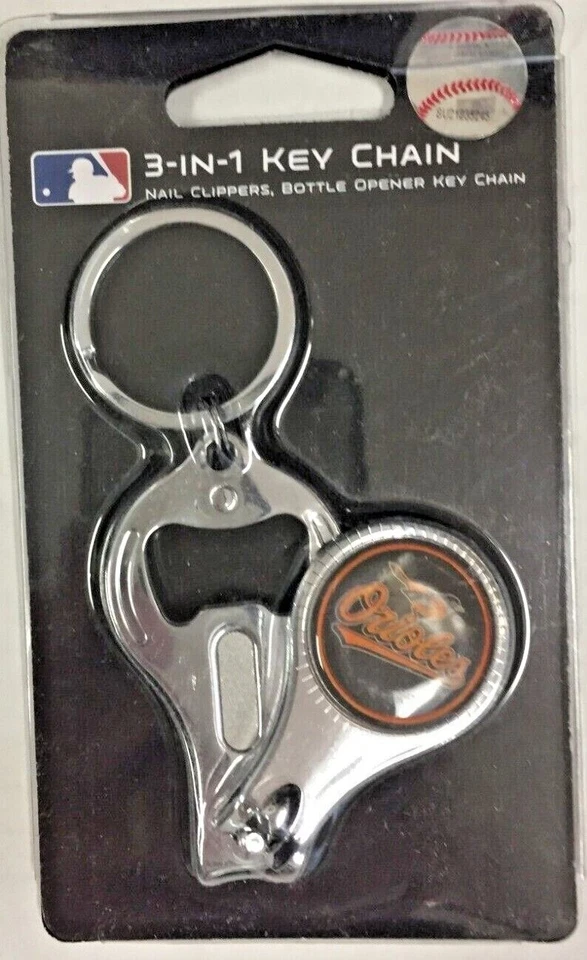 Baltimore Orioles MLB 3-IN-1 Keychain, Nail Clipper, Bottle Opener - Image 1 of 1