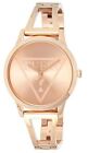 Guess Ladies Lola PVD Rose Gold Plated Bracelet Watch W1145L4