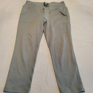Reebok Leggings Womens Size Large Gray Logo Cotton Spandex - Bild 1 von 7