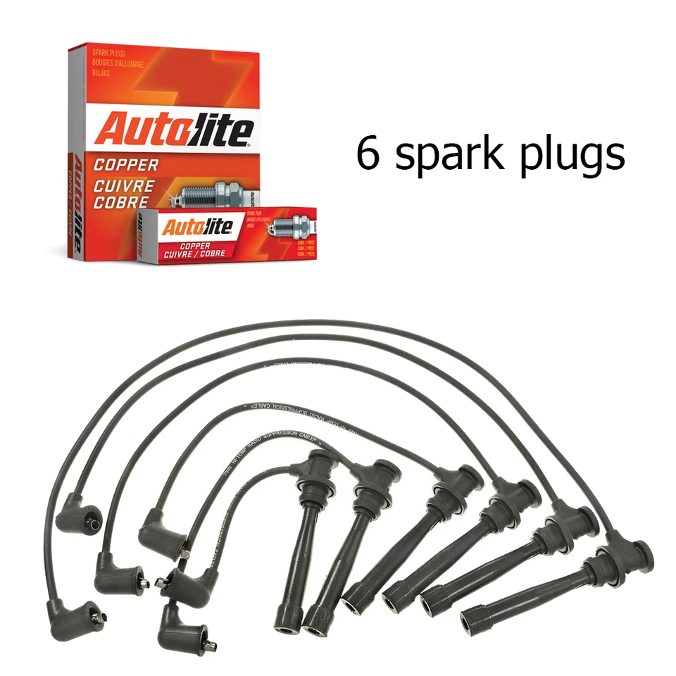 Проводная и автолитовая платиновая свеча зажигания для Hyundai Tiburon Sonata 2,7 л V6 6086 - Изображение 1 из 3