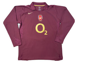 Arsenal 2005 -2006 home football shirt jersey HIGHBURY Nike size XL Long Sleeves