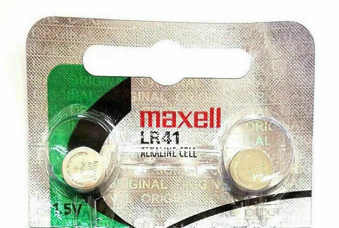 Maxell LR41 1.5 Volt Alkaline Battery - 10 Pieces